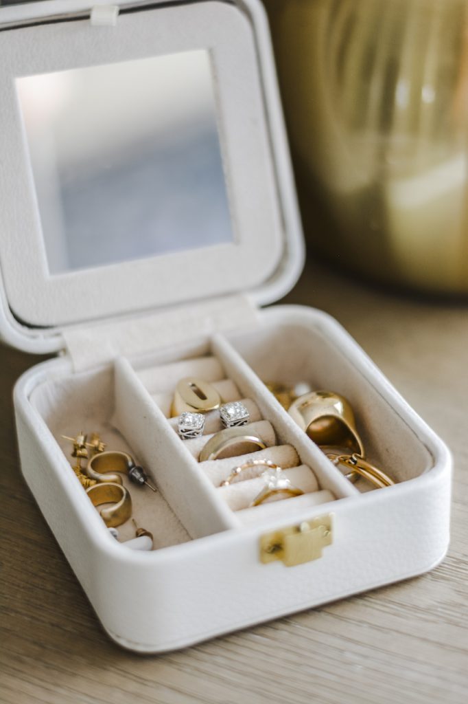 mini travel jewelry organizer box