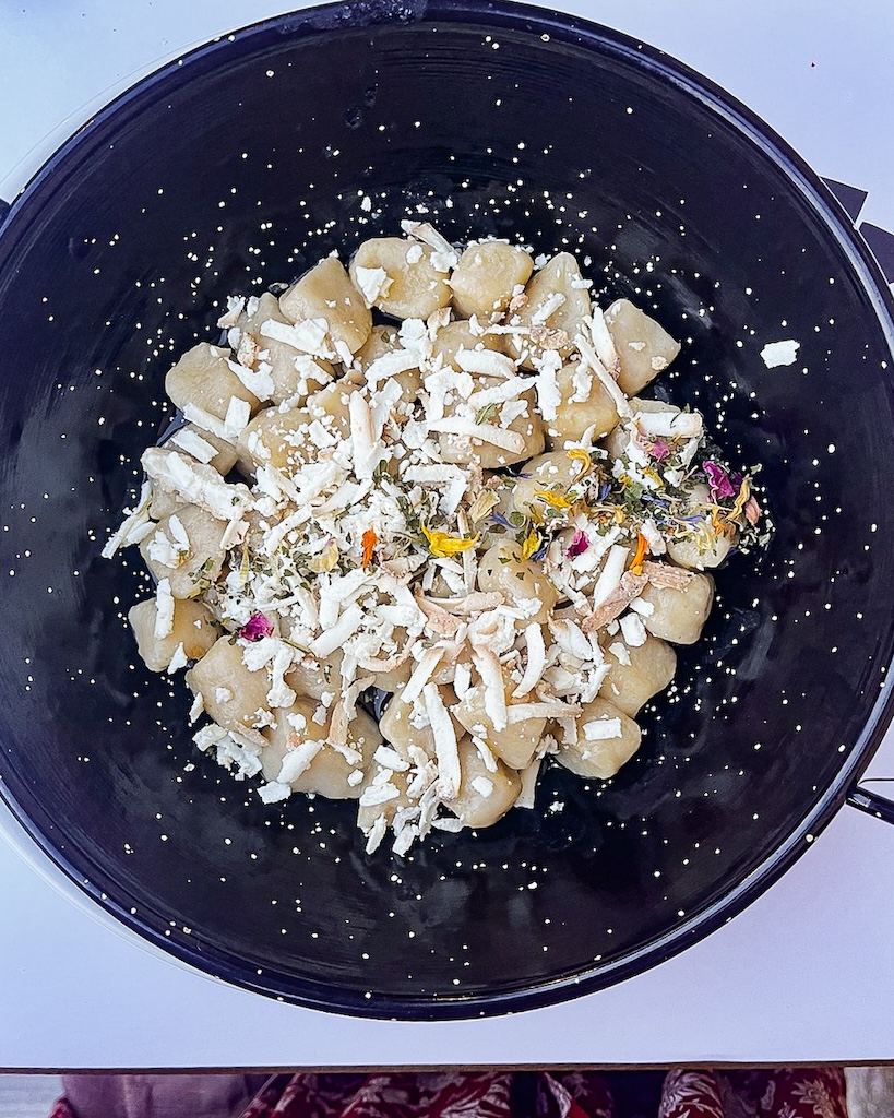 Bowl of parmesan gnocchi
