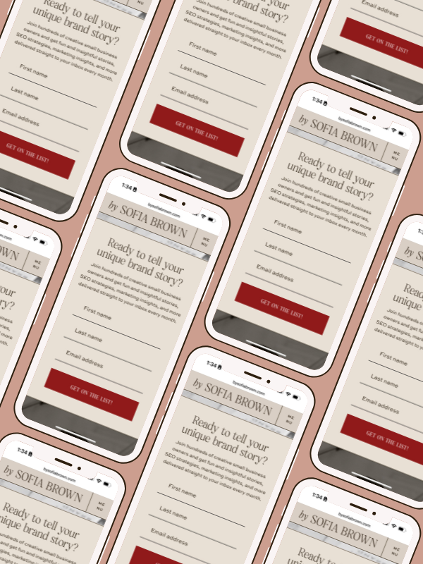 Flodesk email opt in form | Email Marketing for Wedding Professionals