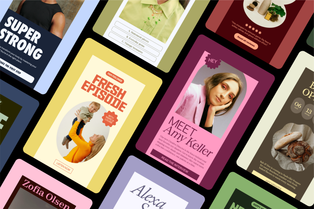 Flodesk email mockups